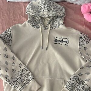 Dogg Supply Cream Paisley Hoodie